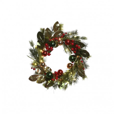 Advent wreathe Home ESPRIT Red Green PVC 50 x 15 x 50 cm