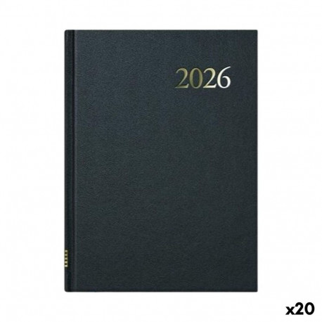 Päevik DOHE SEGOVIA Must 14 x 20 cm 2026 (20 Ühikut)