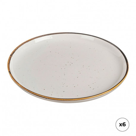 Dessert dish Caison akiko Porcelain Ø 20 cm 6 Units