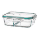 Lunch box Ovenza 1040 ml Transparent Silicone Borosilicate Glass Rectangular