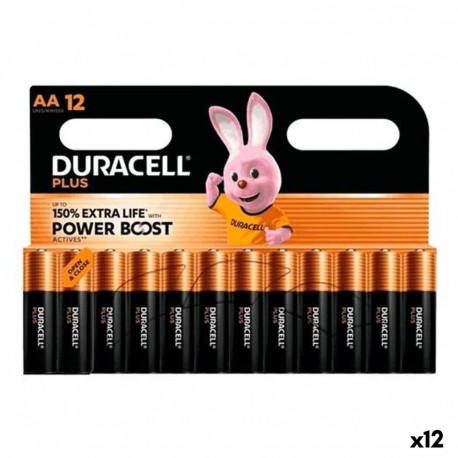 Leelispatareid DURACELL PLUS POWER 1,5 V LR06 12 Tükid, osad (12 Ühikut)