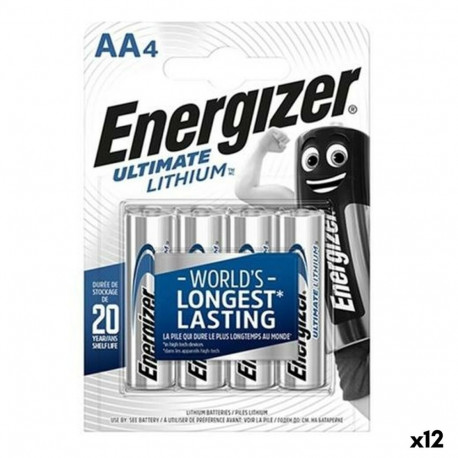 Patareid Energizer ULTIMATE LITHIUM 1,5 V 4 Tükid, osad (12 Ühikut)