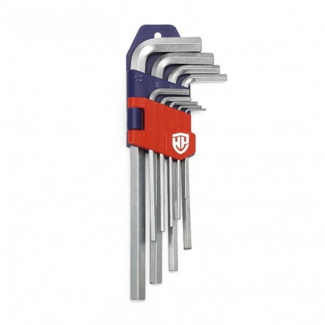 Allen Key Set Workpro 1,5, 2, 2,5, 3, 4, 5, 6, 8, 10 mm Hexagonal 9 Pieces (9Units)
