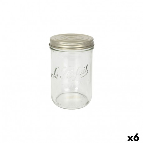 Jar Le Parfait Wiss Transparent Golden 750 ml Hermetic (6 Units)