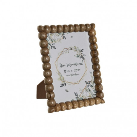 Fotoraam Home ESPRIT Pruun Kristall Mangopuit Pallid Linna