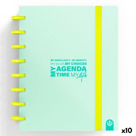 Diary Carchivo My Agenda Time My Lfe Mint A5 (10 Units)