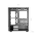 ATX Semi-tower Box Mars Gaming MCLCDPRO Black
