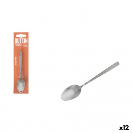 Teelusikas Quttin LOUVRE Hõbedane 6 Tükid, osad 12 Ühikut