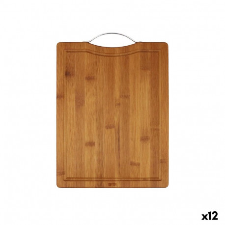 Cutting board Quttin Dark brown 32,5 x 25 x 1,7 cm (12 Units)