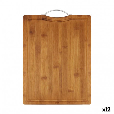 Cutting board Quttin Dark brown 39,5 x 30 x 1,5 cm (12 Units)