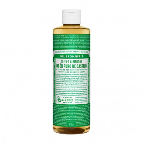 Vedel seep Dr Bronner's 18 in 1 Almendra 475 ml