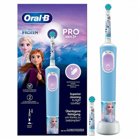 Electric Toothbrush Oral-B Frozen Black Multicolour (2 Pieces) (2 Units)