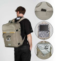 Multipurpose Backpack Mickey Mouse Khaki Cabin