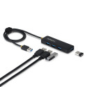 USB-jaotur Startech H5A4A-USB-HUB-2 Must