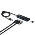 USB-jaotur Startech H5A4A-USB-HUB-2 Must