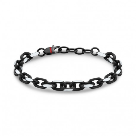 Men's Bracelet Sector SAXS03 Silver Black