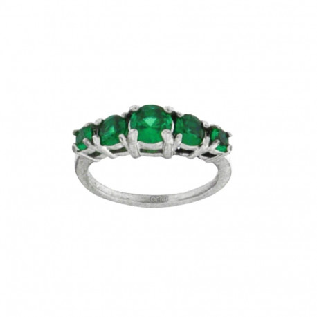 Ladies' Ring LIU JO LJ2432M10 Silver Green