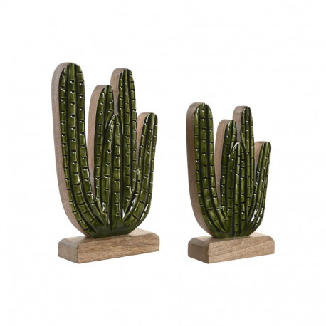 Decorative Figure Home ESPRIT Green Natural Cactus Tropical 13 X 5 X 25,5 CM