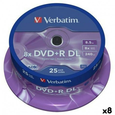 DVD+R Verbatim DL 8,5 GB 8x (8 Ühikut)