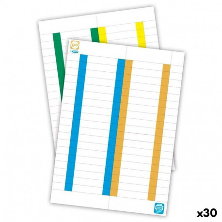 Sildid Elba 10 Lehed Mitmevärviline 10 Tükid, osad (30 Ühikut)