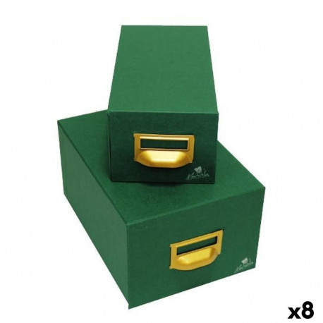 Täidetavad köitekaaned Mariola GELTEX Roheline Papp 12,5 x 9,5 x 35 cm (8 Ühikut)