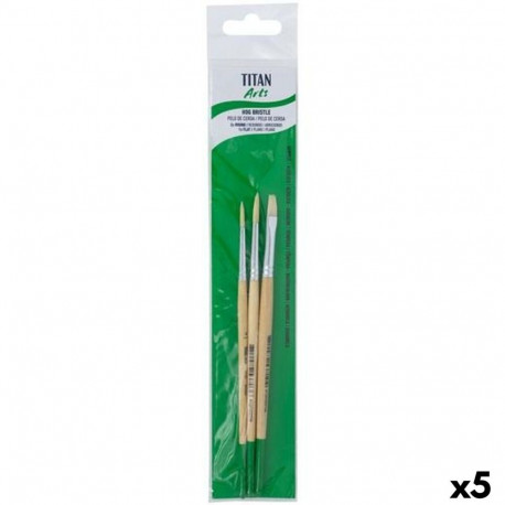 Paintbrushes Titan Arts Nº 4-6-8 3 Pieces (5 Units)