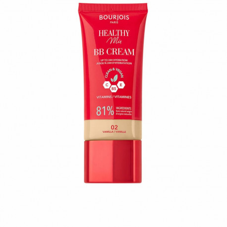 Hydrating Cream with Colour Bourjois HEALTHY MIX Nº 02-Vanilla 30 ml
