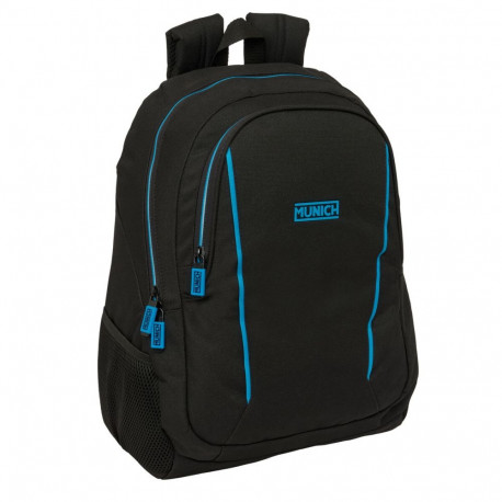 School Bag Munich Road Blue Black 32 x 44 x 16 cm