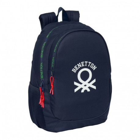 School Bag Benetton Together Navy Blue 32 x 44 x 16 cm