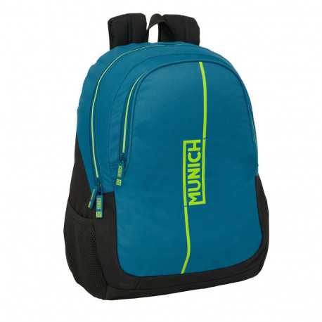 School Bag Munich Land Black Green 32 x 44 x 16 cm