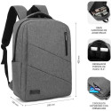 Laptop Backpack Subblim SUBBLIM Grey