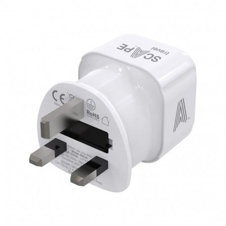 Plug adapter Scape Travel 850UK Plastic 13 A