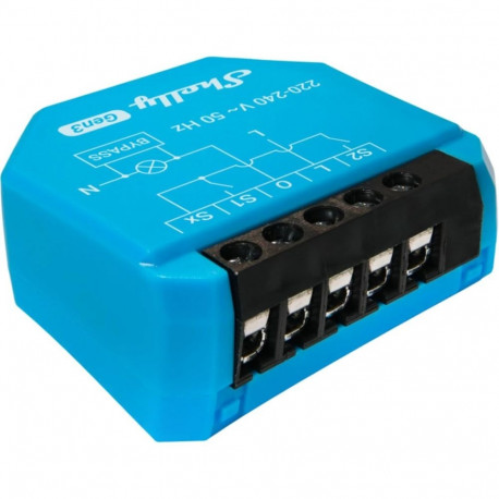 Nutipistik Shelly S3SW-0A2X4EUL Bluetooth Wi-Fi 230 V 16 A