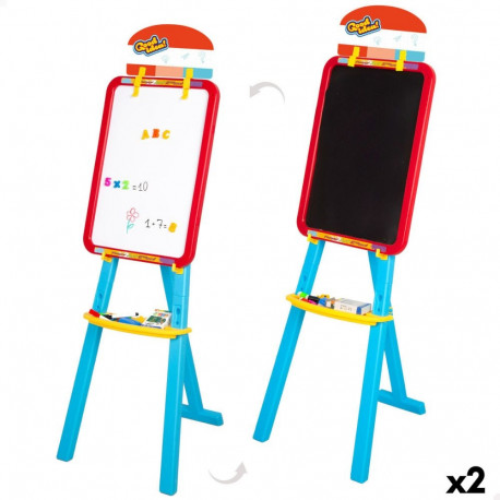 Double-sided Slate Colorbaby 36 x 115 x 42 cm 2 Units