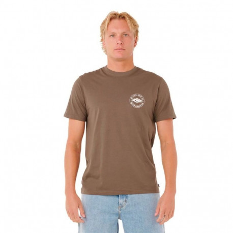 Men’s Short Sleeve T-Shirt Rip Curl Staple Light brown - S
