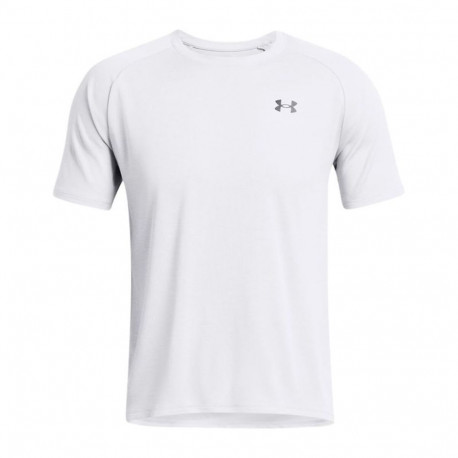 Men’s Short Sleeve T-Shirt Under Armour Tech Textured White