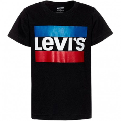 Child's Short Sleeve T-Shirt Levi's LVB-SPORTSWEAR LOGO TEE Black