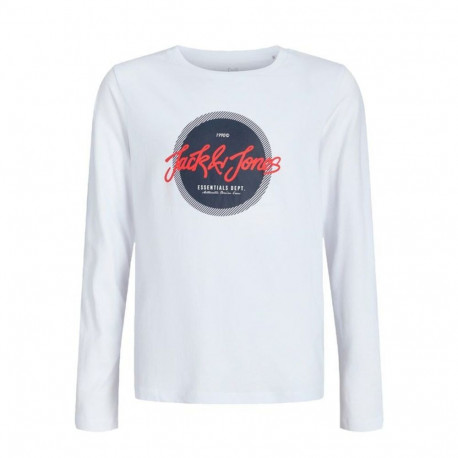 Laste Pikkade Varrukatega T-särk Jack & Jones Jjurban Ls Crew Neck Valge