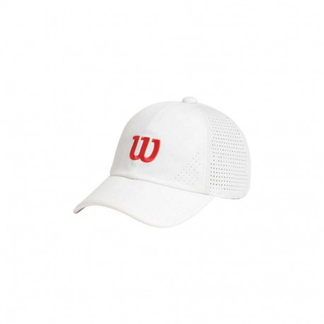 Sports Cap Wilson  Active Perforated White Tennis