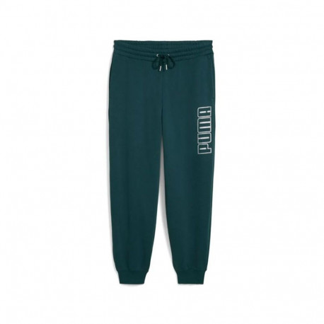 Long Sports Trousers Puma Maximal Metallic Sweatpants Green Lady - M