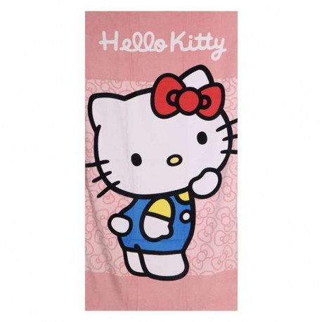 Beach Towel Hello Kitty Pink 70 x 140 cm