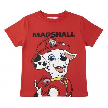 Child's Short Sleeve T-Shirt The Paw Patrol Red
