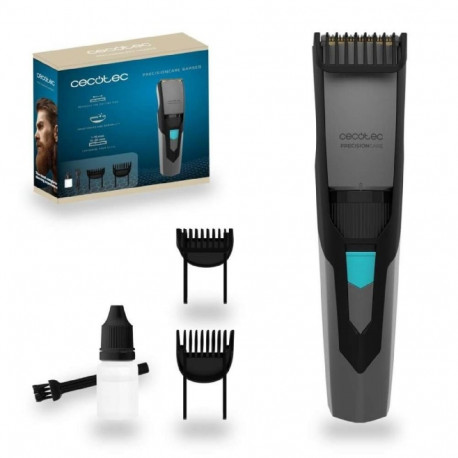 Hair Clipper - Cecotec PrecisionCare Barber - Portable, Adjustable Length, Easy Clean, Black