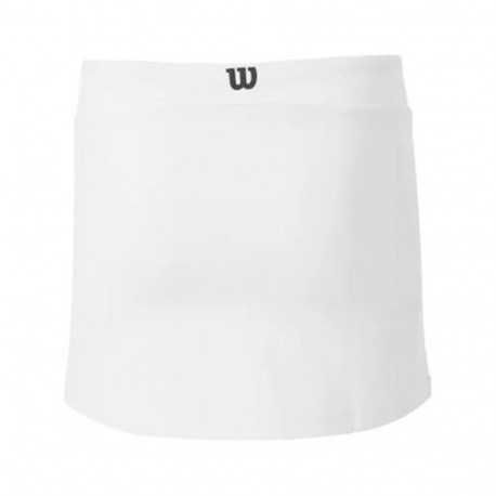 Padel skirt Wilson Yg Youth Team Flat Front White