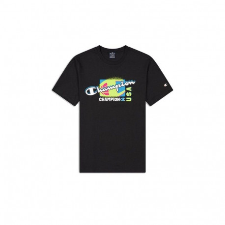Lühikeste varrukatega T-särk, meeste Champion Must - S