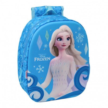 Kooliseljakott Frozen Sinine 27 x 33 x 10 cm