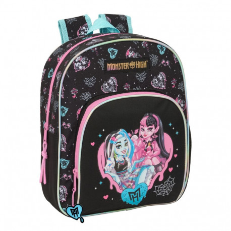 Kooliseljakott Monster High Must 28 x 34 x 10 cm