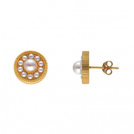 Earrings Majorica 17732.01.1.E00.906.1 Golden