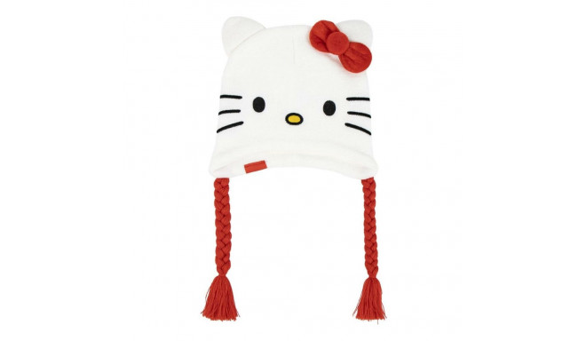 Laste nokamüts Hello Kitty Valge