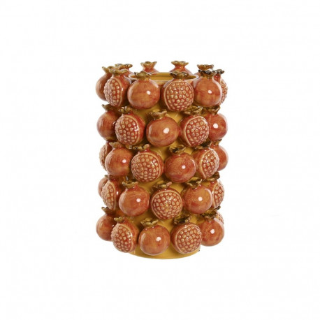 Vaas Home ESPRIT Kollane Oranž Keraamika Kaasaegne 24 x 24 x 32 cm